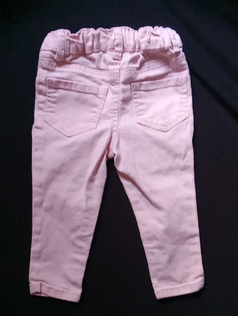 OshKosh B'gosh Light Pink Button-Front Elastic Waist Jeans